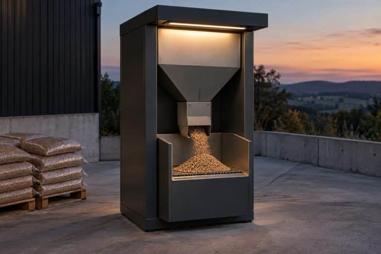 Distributeur automatique de pellets en libre-service