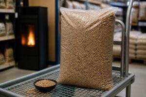Sac de granulés de bois à contrôler avant achat