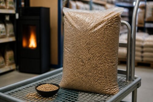 Sac de granulés de bois à contrôler avant achat
