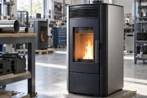 Poêle moderne dans un atelier de fabrication